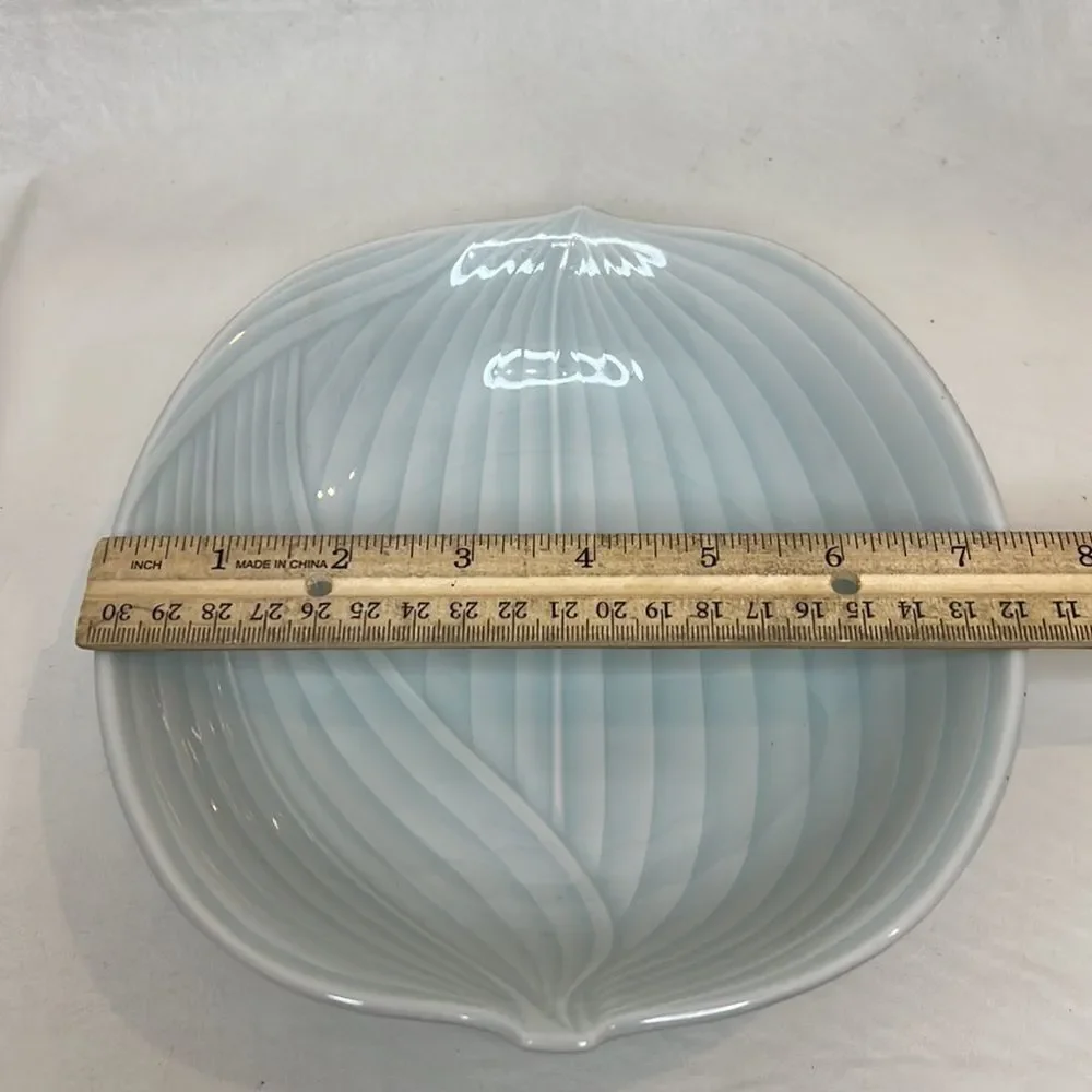 Porcelain China Plate Bowl Dish Texture Leaf Sea Stripe Chinese Japanese Caldron